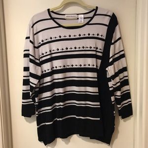 ALFRED DUNNER 2X SWEATER 3/4” sleeve